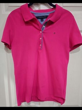 Tommy Hilfiger Women's Hot Pink Polo Shirt